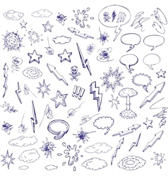 Hand drawn graffiti vector image