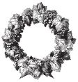 Antique frame engraving vector image