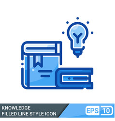 Knowledge base icon symbol creative sign from Vector Image