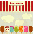 Ice cream set vector image