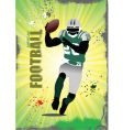 American football poster vector image
