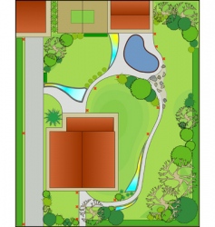 Landscape design vector image