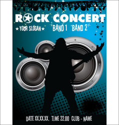 Rock concert wallpaper vector image