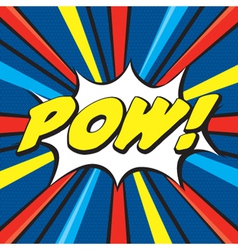 Cartoon POW vector image