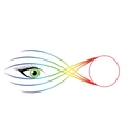 Striking eye vector image