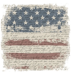 Vintage usa background isolate borders vector image
