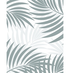 Exotic background with palm leaves for design in vector image