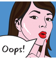 Oops Girl vector image