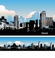 Cityscape background urban art vector image