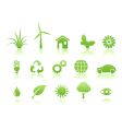 Ecology icon set vector image
