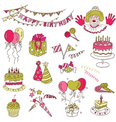 Birthday Party Set vector image