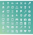 Set with internet and technology icons vector image