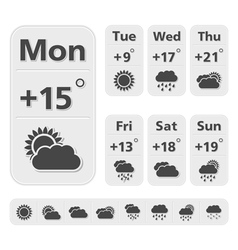 Weather Forecast Design vector image