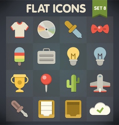 Universal Flat Icons for Applications Set 8 vector image