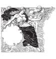 Antique frame engraving Antique frame engraving vector image