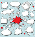 Comics style speech bubbles vector image