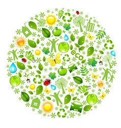 Eco globe vector image