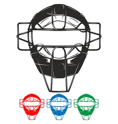 Baseball mask vector image