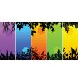 Leafy bookmarks vector image