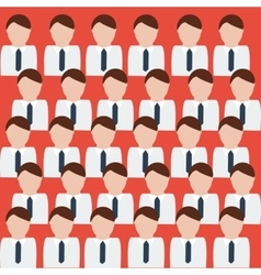 White collar army vector image
