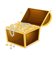 A jewellery and a box vector image
