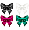 Set of bows vector image