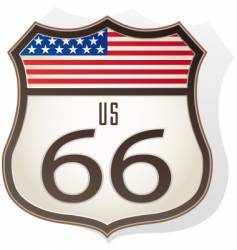 Route66 sign vector image