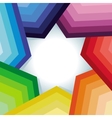 Abstract background with rainbow and star vector image