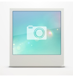 Polaroid photo frame vector image