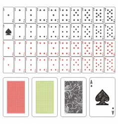Playing cards vector image