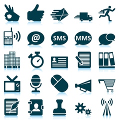 Icon set vector image