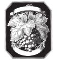 Antique frame engraving vector image
