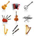 Music instruments vector image