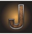 Wooden figure vector image