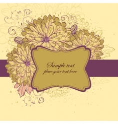 Floral background vector image
