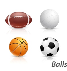 Set of balls vector image