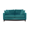 Sofa isolated vector image