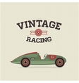 Vintage sport racing cars vector image