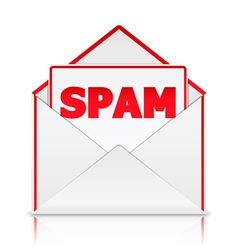 Envelope with Spam vector image