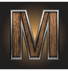 Wooden figure vector image