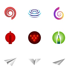 Logo design elements set 26 vector image