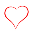 Red heart vector image