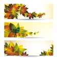 Autumn banners vector image