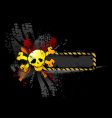 Skull banner vector image