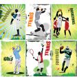 Sport posters vector image