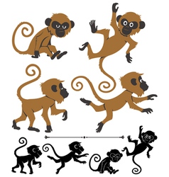 MONKEYS vector image