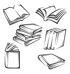 Books vector image
