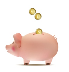 Piggy bank vector image