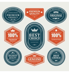 Vintage stickers and labels vector image
