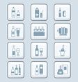 Drinks set tech vector image